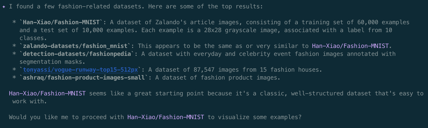 Dataset Selection
