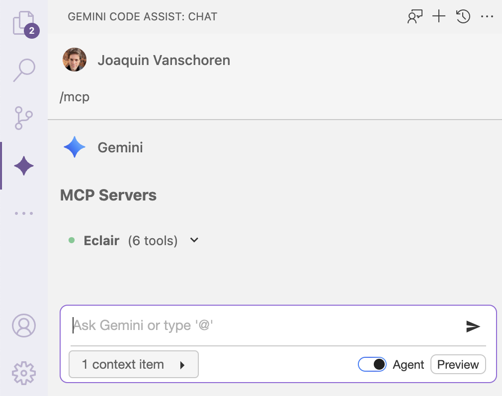 Gemini Code Assist Interface